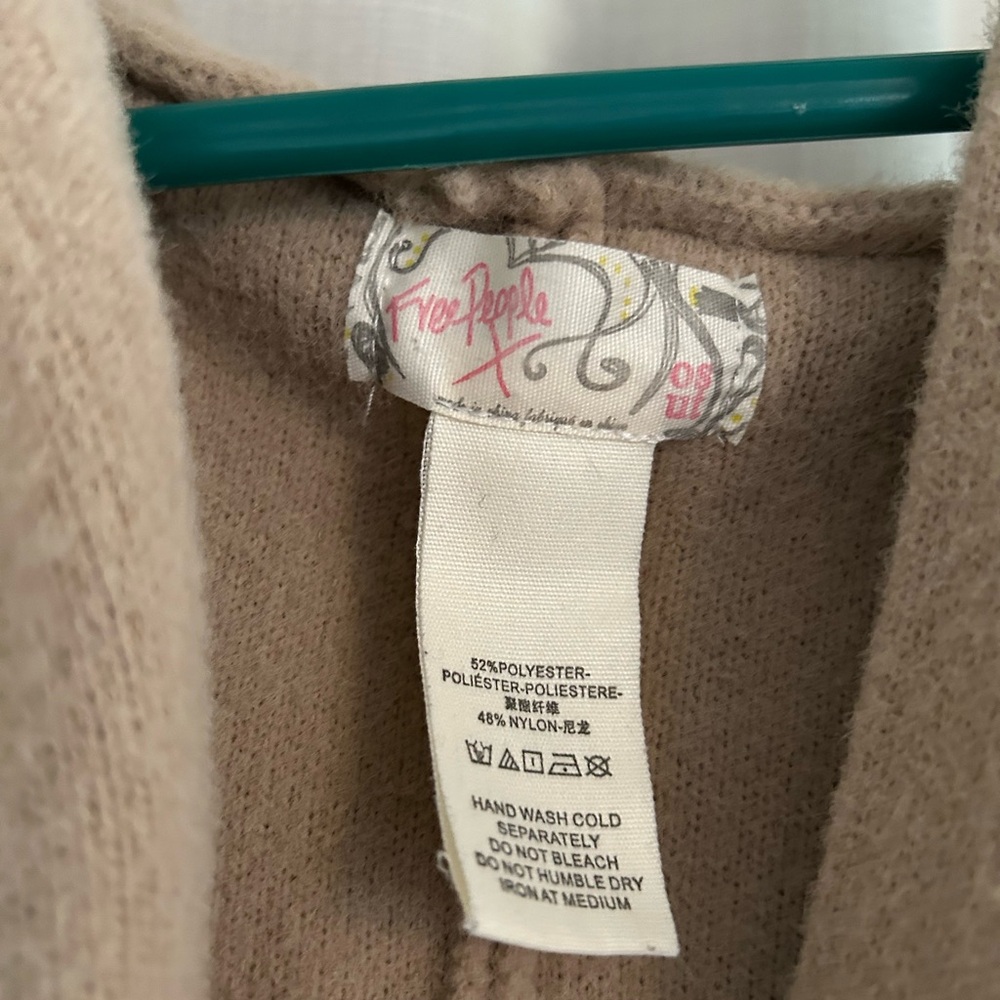 🪽 Free People 🪽 All I Need Cozy Hooded Duster, One Size/Oversized - Picture 7 of 9